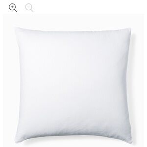 2 West Elm 100% linen 26x26 pillow cases